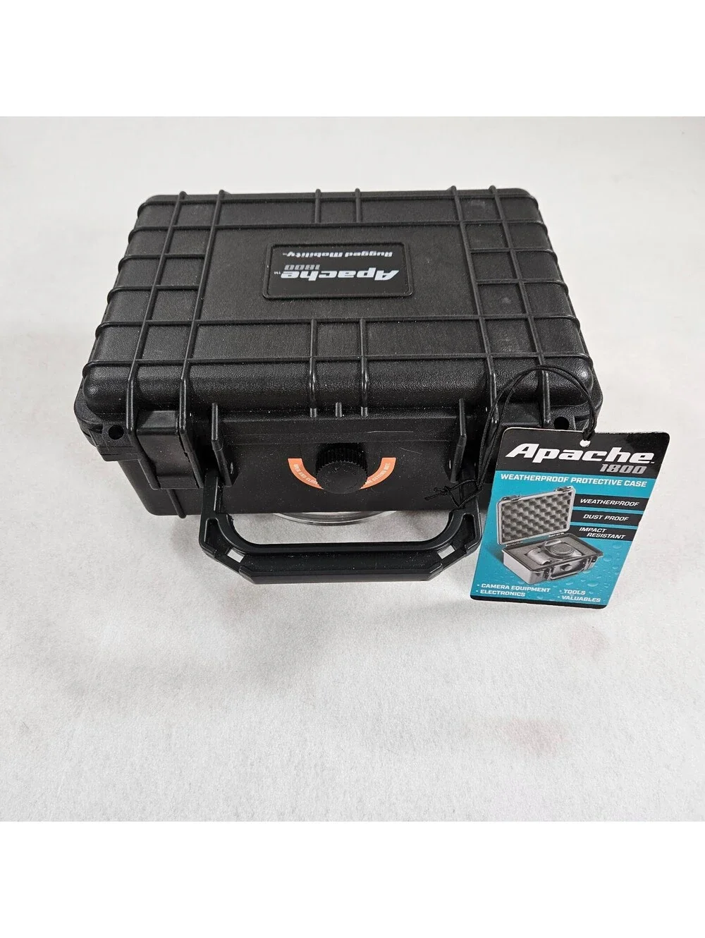 Apache 1800 Waterproof Protective Hard Case IP65 w/ Foam Insert Black New